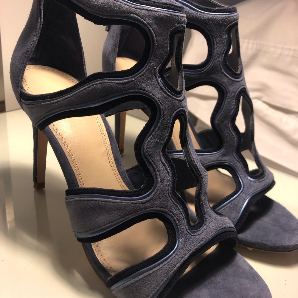 Sandro high heeled sandals.